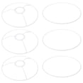 thumbnail image 1 of Marco de Anillo de Pantalla de Lámpara de Hierro Blanco de 8" E26 E27 con Adaptador Europeo 3 Pcs Soporte de Pantalla de Lámpara, 1 of 7