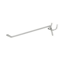 6 inch Chrome Peg Hook for ⅛ inch or ¼ inch Pegboard - Pack of 200