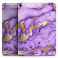 thumbnail image 2 of DesignSkinz Purple Marble & Digital Gold Foil V1 Full-Body Skin Decal Wrap Cover for iPad Mini 4 (A1538/A1550), 2 of 4