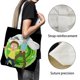 thumbnail image 3 of Rick and Morty: The Anime Bolso de tela con estampado de lienzo para mujer, bolsa de compras reutilizable y estética, con cremallera interior, regalo para mujer,40*40cm., 3 of 6