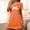Orange, variant on Sakmal Cute Nightgowns Women Comfy Sleepwear Black Short Sleeve Nightgowns for Women