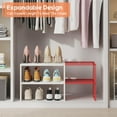 thumbnail image 2 of Organizador de zapatos Hencawima, expandible, 2 niveles, 15 a 24 pares, 2 of 9