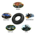 thumbnail image 3 of 2PCS 15x6.00-6 Inner Tubes Heavy Duty Shock Absorption Rubber Inner Tube for Snow Blower Go Kart Cart UTV Parts, 3 of 7