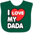 thumbnail image 3 of Inktastic I Love my Dada Boys or Girls Baby Bib, 3 of 4