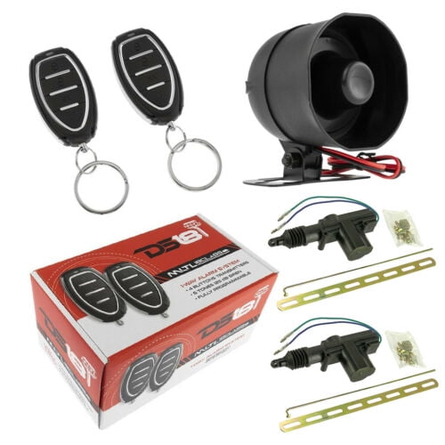Car Alarm Security System Shock Sensor, Keyless Entry 2 Door Locks DS18
