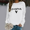 thumbnail image 2 of Yuanlong Womens Sweatshirts Long Sleeve MAMA Letter Pattern Hoodless Sweatshirt Thanksgiving Wear Crewneck Pullover Tops, 2 of 4