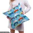 thumbnail image 4 of Ambesonne Cartoon Fabric by the Yard Upholstery, Puppies Driving to Beach, 5 Yards, Sea Blue Earth Yellow, 4 of 4