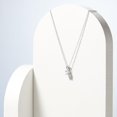 thumbnail image 4 of Collier Pendentif en Argent Sterling à Zircon Cubique Rond, 18 Pouces, 4 of 6