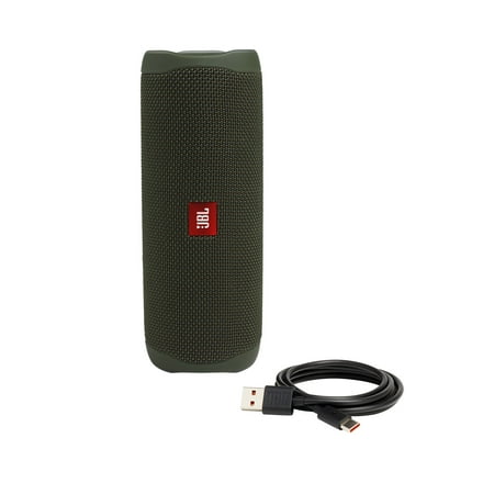 JBL - Flip 5 Portable Bluetooth Speaker - Forest Green