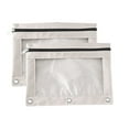 thumbnail image 2 of Uxgjfwu Pencil Case Three Hole Cloth Double Layer Mesh Large Capacity Zipper Organizer for Sch-ool Office Supplies 2 Pack, 2 of 9