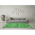 thumbnail image 3 of Ahgly Company Indoor Rectangle Abstract Emerald Green Modern Area Rugs, 6' x 9', 3 of 4