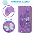 thumbnail image 2 of Dteck for Samsugn Galaxy A54 5G Case Wallet with Credit Card Slots Sparkle Diamond Rhinestone Butterfly Cute for Girls PU Leather Magnetic Closure Folio Flip Phone Cover for Samsung A54 5G,Purple, 2 of 5