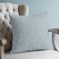 thumbnail image 4 of Sky Blue Plaid Pillow Covers 20x20 Set of 2, Farmhouse Buffalo Checkered Gingham Throw Pillow Covers Decorative Couch Cushion Cover, Microfiber Soft Square Pillowcases for Bedroom Living Room Sofa, 4 of 9