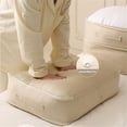thumbnail image 4 of HUGFEGWE Ultra Space Saving Self Compression Organizer, Heavy Duty Moving Bags,Storage Tote for Space Saving, Storage Moving Bags Heavy, Space Organizer for Comforters, Blankets, Bedding,Gray,L, 4 of 7