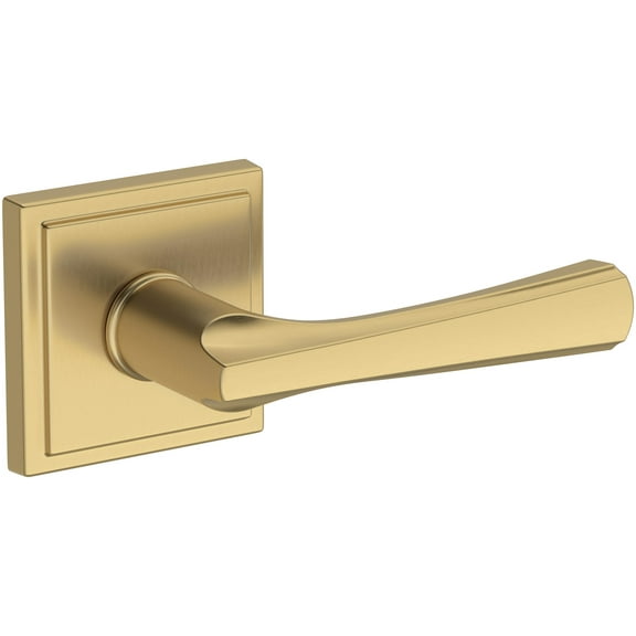 Baldwin Fd.Wyn.R.Ssr Wyndcliff Non-Turning Two-Sided Dummy Door Lever Set - Brass