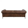 thumbnail image 6 of ACME Jaron Top Grain Leather Upholstered Sofa with Slim Metal Legs in Mocha, 6 of 6