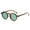 C03 Leopard print frame with green lenses, variant on New Round Retro Small Frame Sunglasses