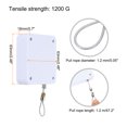 thumbnail image 2 of Punch Free Automatic Sensor Door Closer 47.2" Retractable Cable Lock for Home, Office Doors 1200g 4Set White, 2 of 6