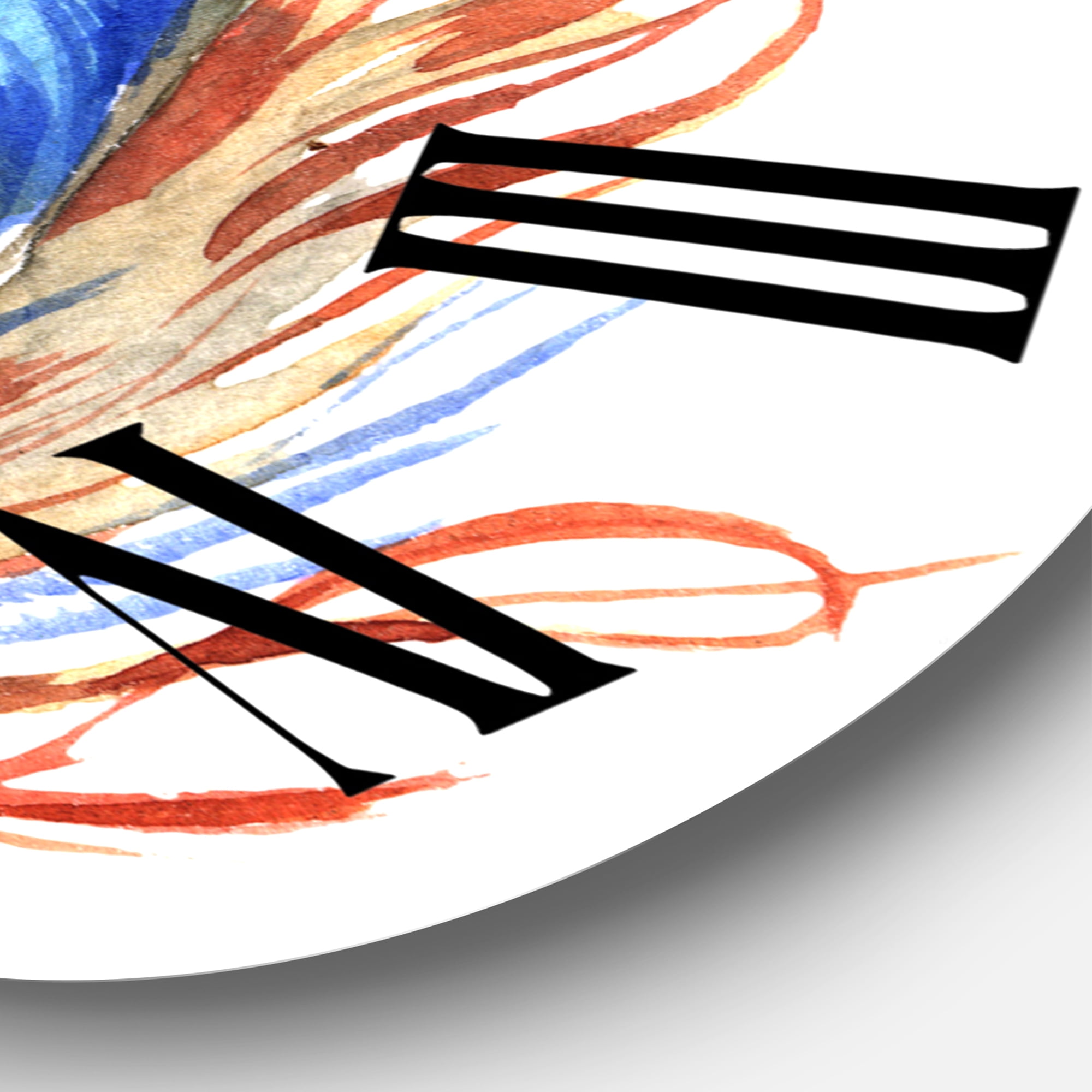 Designart 1 in Quartz Bohemian Wall Clock