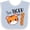 Blue and White, variant on Inktastic This Tiger is 1 Cute Smiling Baby Tiger Boys or Girls Baby Bib