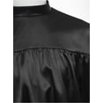 thumbnail image 5 of Hansber Kids Boys Worship Liturgical Praise Dance Tops Long Sleeve Church Party Shirts Performance Pullover Satin Blouse Black 10, 5 of 7
