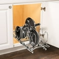 thumbnail image 2 of Lynk Professional Roll Out Cookware Organizer - Pull Out Under Cabinet Sliding Rack - 11 Inch Wide x 21 Inch deep - Chrome, 2 of 5