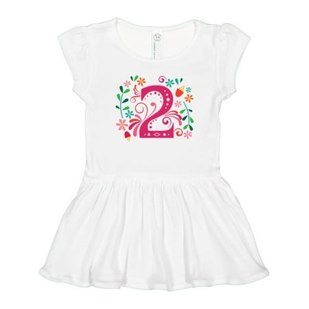 

Inktastic 2nd Birthday 2 Year Old Girls Outfit Gift Toddler Girl Dress