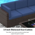 thumbnail image 3 of Sunny Hill 8 Piece 44" Propane Gas Fire Pit Table, Outdoor Sectional Conversation Set with Coffee Table, 3 of 7