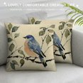 thumbnail image 3 of Spring Summer Birds Decorative Throw Pillow CoversChickadee Goldfinch Bluebird Porch Outdoor Home Decor, Sparrow Branches Vintage Couch Cushion Case, 3 of 5