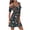 Navy, variant on Njoeus Womens Summer Cold Shoulder Floral Flowy T-Shirt Dress Short Sleeve Casual Tunic Tank Sundress S-3XL