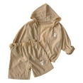 thumbnail image 1 of Sunnyoo Boys UPF 50+ Summer Outfits Sun Protection Breathable Hooded Jacket Shorts Set, 1 of 3