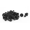 thumbnail image 1 of 20Pcs Negro Remache de Vehículo Revestimiento Alfombra 26mm Clip 12mm Agujero Unique Bargains Remache de plástico, 1 of 2
