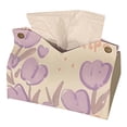thumbnail image 1 of Cubierta De Caja De Pañuelos, Bolso De Cuero De PU Grande Y Lindo, Cubierta De Caja De Papel, Cubierta De Caja De Papel Facial Con Hermosos Garabatos Florales Para Oficina En Casa, 1 of 8