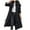Black, variant on Viikei Winter Jackets Women Cotton Jacket for Women Women Plus Size Jackets and Coats Winter Warm Fashion Long Solid Slim Fur-Collar Zipper Thicker Down Jacket Coat