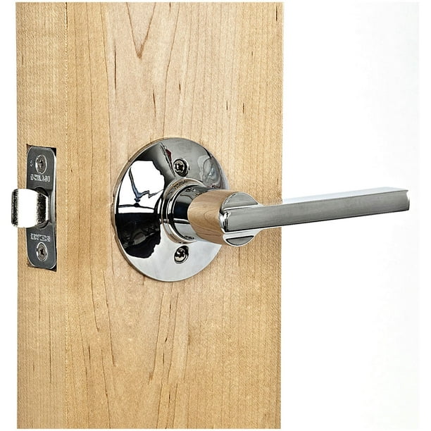 Schlage Latitude Lever Non-Turning Lock, Bright Chrome (F170 LAT