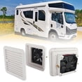 thumbnail image 1 of 12V MuteFridge Vent with Fan for RV Trailer Caravan Side Air Strong Wind Exhaust Car Styling Camper, 1 of 5