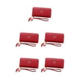 thumbnail image 1 of kurtrusly Stylish And Practical Women Wallet With Multiple Compartments Fashionable Accessories PU Card Holder Wallet Wallets purplish red 5Set, 1 of 6