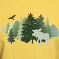 thumbnail image 3 of CafePress - Moose In The Forest T Shirt - Men's Classic Graphic T-Shirt, 3 of 4