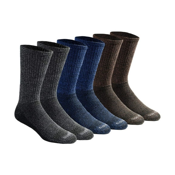 Dickies Men's Multi-Pack Dri-Tech Moisture Control Crew, MultiColor, Size 6.0