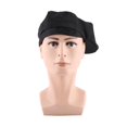 thumbnail image 1 of Men's and Women's Chef Hat, Caterer, Baker, Cook, Duckbill Beret, Golf Cap (Black), 1 of 1