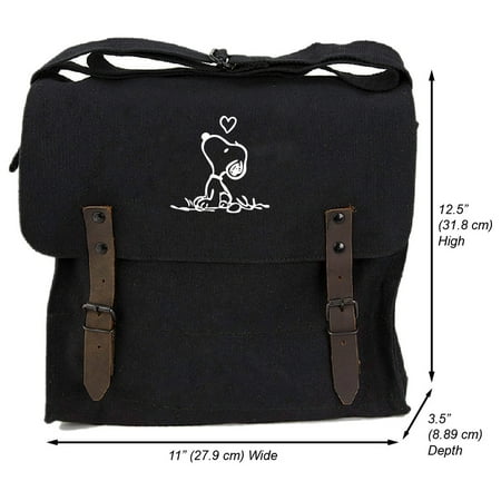 Snoopy in Love Heavyweight Canvas Medic Shoulder (Best Missionary Shoulder Bags)