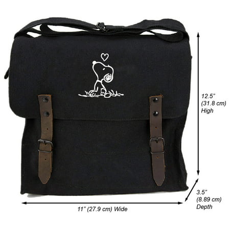 Snoopy in Love Heavyweight Canvas Medic Shoulder (Best Selling Crossbody Bags)