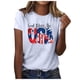 thumbnail image 2 of Fiudx Ropa de Mujer Mujer Casual Verano Impresión Manga Corta Cuello Redondo Suelta Camiseta Blusa Tops, 2 of 4