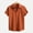 Orange, variant on Dianli Summer Beach Casual Men's Button-Up Short Sleeve Turn-Down Collar Beach Print and Solid Color Camp Shirt Lightweight Breathable Linen-Blend Vacation Resort Top Summer Beach