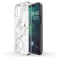thumbnail image 1 of TalkingCase Slim Phone Case Compatible for Apple iPhone 12, 12 Pro, White Marble Print Print, Lightweight,Flexible,Soft, USA, 1 of 7