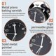 thumbnail image 2 of Alarm clock double bell with night light wake up rtro silent bedside clock without ticking works on battery, 2 of 5