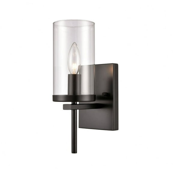 Thomas Lighting - 1 Light Wall Sconce   Black Finish - Thomas Lighting