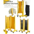thumbnail image 5 of Riedhoff 9 ft Expandable Barricade Gate Metal with 6 Wheels, Folding Portable Security Barrier, 5 of 7