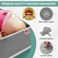 thumbnail image 5 of RFAQK 18 Pack Drawer Organizer Clothes-3 Sizes (L, M, S) Dresser Drawer Organizer-Baby Drawer Organizer for Nursery-Foldable Fabric Drawer Dividers for Underwear, Bedroom, Lingerie, Undies, Bra-Grey, 5 of 6