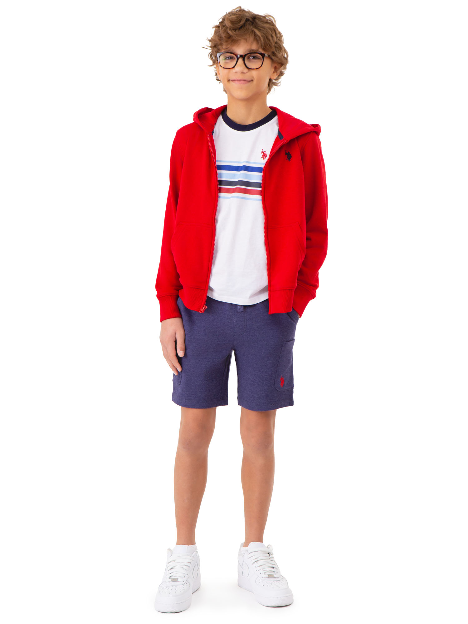U.S. Polo Assn. Boys Chest Stripe T-Shirt, Sizes 4-18
